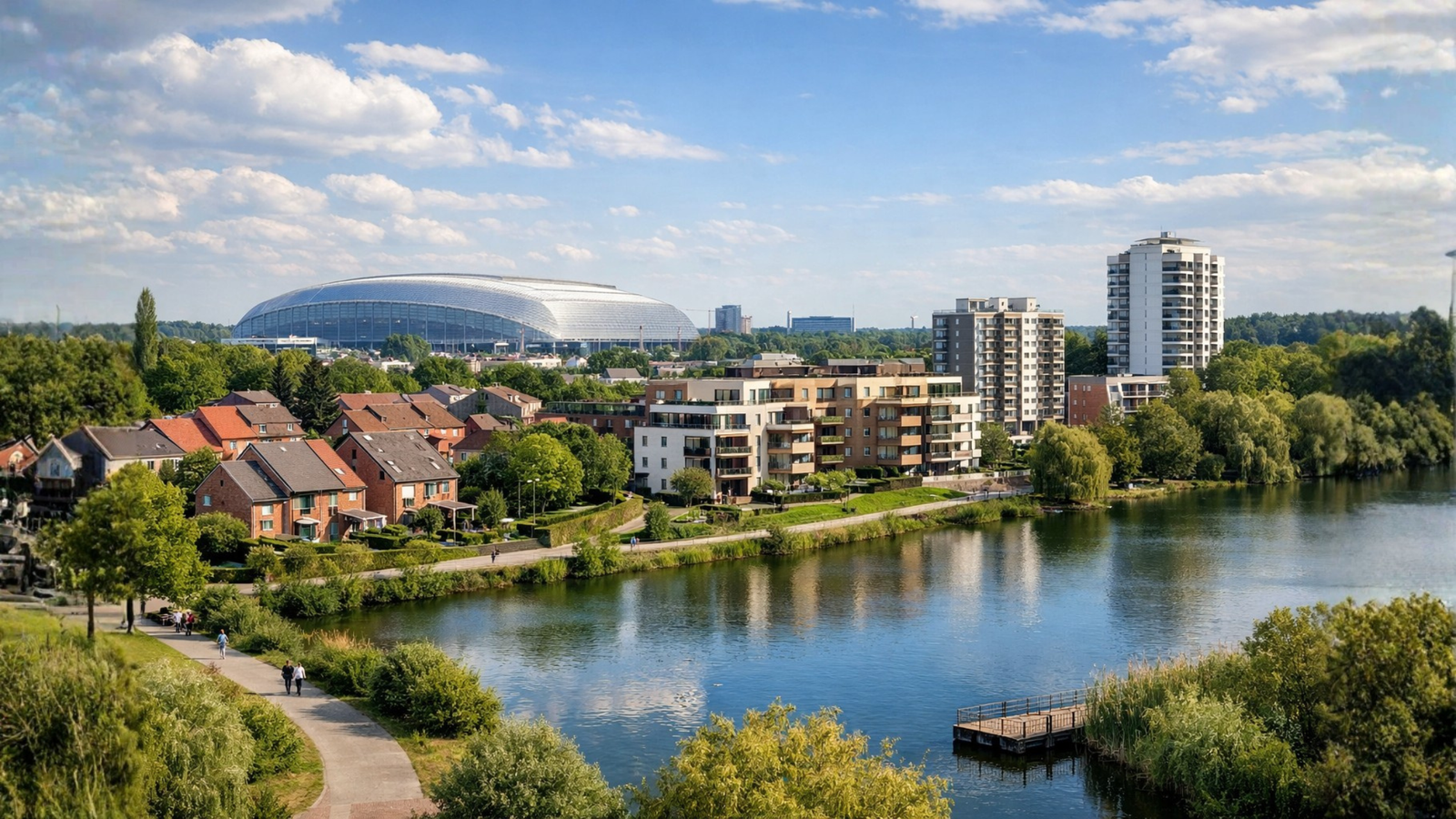 Ville de Villeneuve-d’Ascq dans la métropole lilloise, cadre de vie attractif entre nature et urbanisme pour un projet immobilier