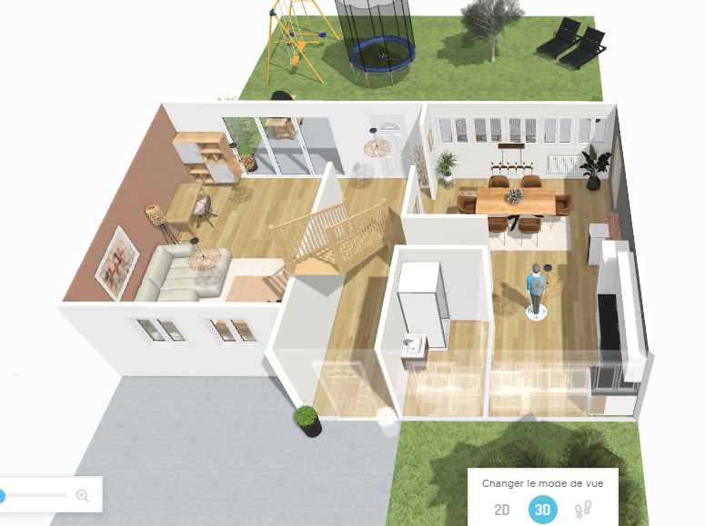 Photo 59170 – CROIX – CENTRE-VILLE / DUQUENIÈRE MAISON RÉNOVÉE – 3 CHAMBRES – 85 m² – TERRASSE – SOUS-SOL – STATIONNEMENTS – PROJET D’EXTENSION Jusqu’à 140m²