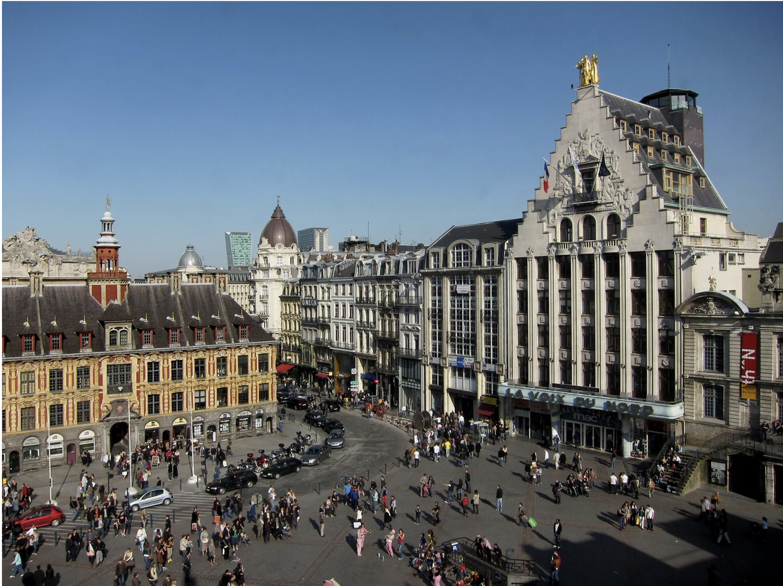 Grand Place de Lille - secteur d'intervention de IZY Immobilier, agent commercial indépendant Efficity